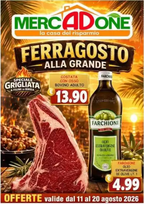 Volantino MercADone | Offerte valide dal 11 al 20 agosto 2026 | 2026-08-11T00:00:00.000Z - 2026-08-20T00:00:00.000Z