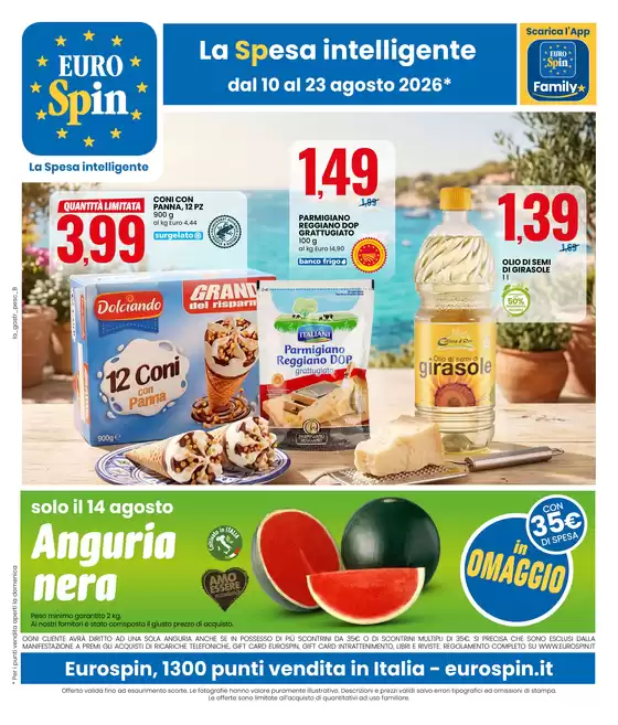 Volantino Eurospin a Piana degli Albanesi | SPECIALE APERITIVO, SARDELIZIE, PASCOLI E ATHENA | 2026-08-10T00:00:00.000Z - 2026-08-23T00:00:00.000Z