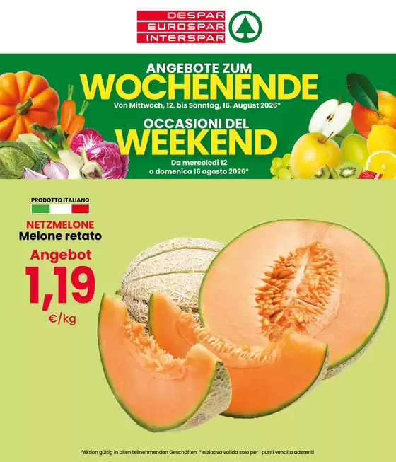 Volantino Interspar | Occasioni del weekend | 2026-08-12T00:00:00.000Z - 2026-08-16T00:00:00.000Z