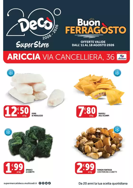 Volantino Decò a Soriano nel Cimino | Buon Ferragosto | 2026-08-11T00:00:00.000Z - 2026-08-18T00:00:00.000Z