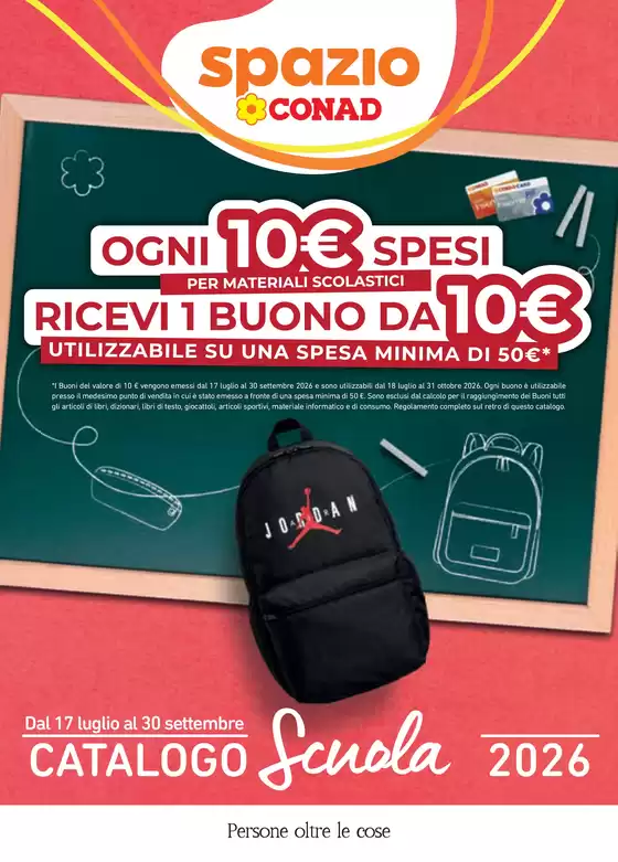 Volantino Spazio Conad a Montanaso Lombardo | Catalogo scuola | 2026-07-17T00:00:00.000Z - 2026-09-30T00:00:00.000Z