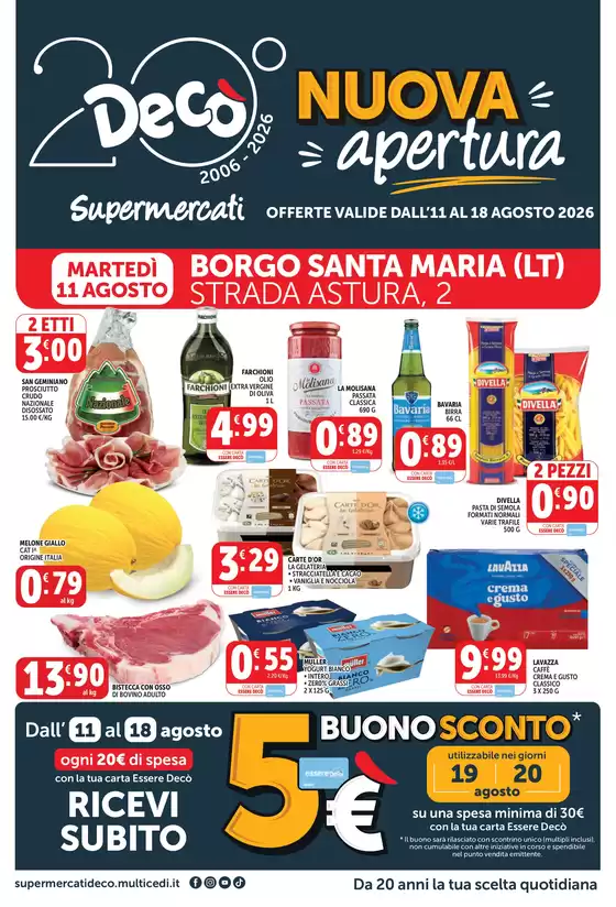 Volantino Decò a Piazza Armerina | Nuova apertura | 2026-08-11T00:00:00.000Z - 2026-08-18T00:00:00.000Z