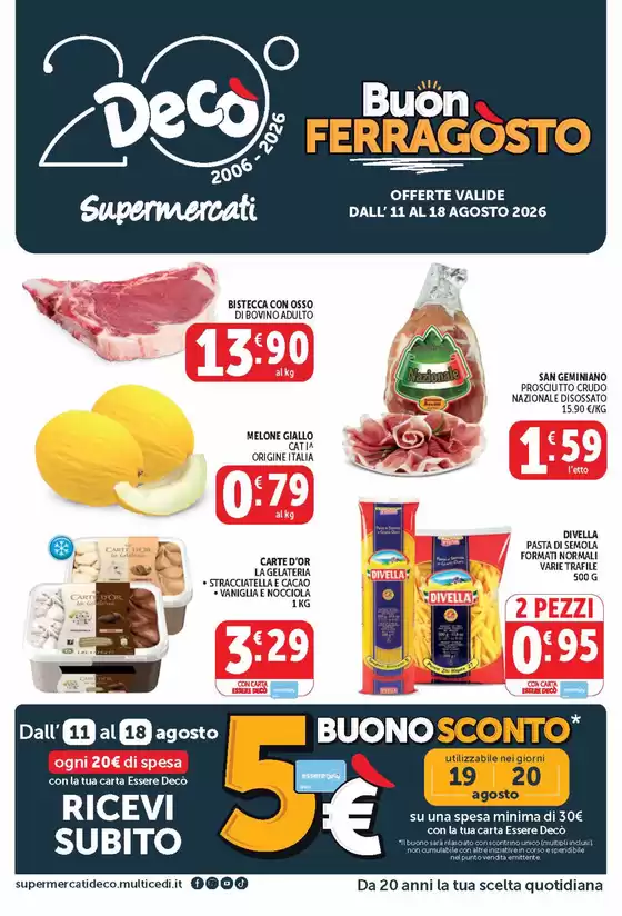 Volantino Decò a Arnesano | Buon Ferragosto | 2026-08-11T00:00:00.000Z - 2026-08-18T00:00:00.000Z
