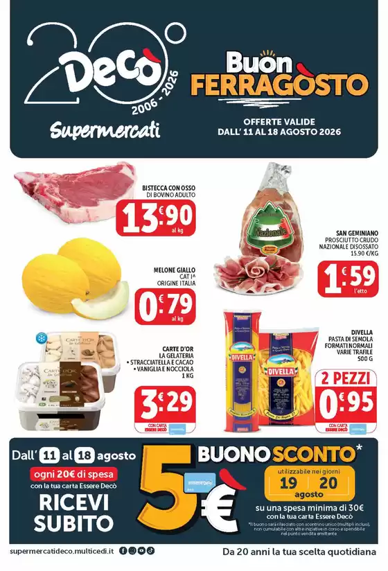 Volantino Decò a Somma Vesuviana | Buon Ferragosto | 2026-08-11T00:00:00.000Z - 2026-08-18T00:00:00.000Z