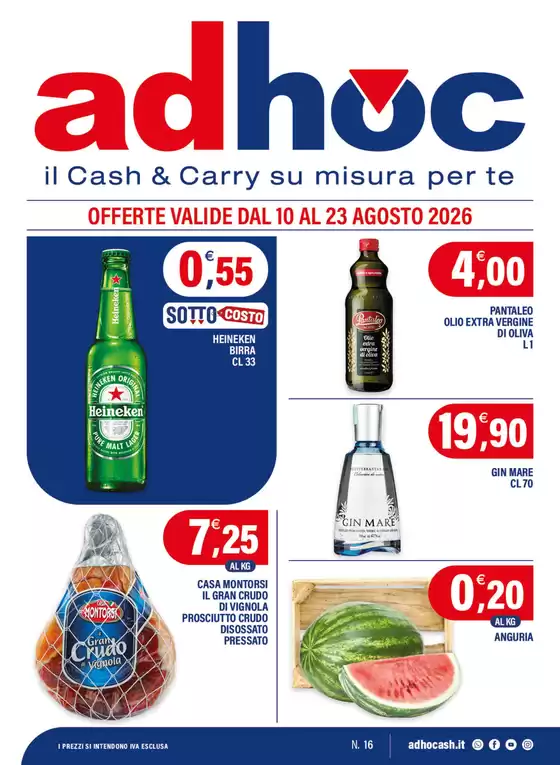 Volantino Adhoc a Lanciano | OFFERTE VALIDE DAL 10 AL 23 AGOSTO 2026 | 2026-08-10T00:00:00.000Z - 2026-08-23T00:00:00.000Z