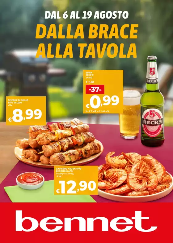 Volantino Bennet a Lecco | Dalla Brace Alla Tavola | 2026-08-06T00:00:00.000Z - 2026-08-19T00:00:00.000Z