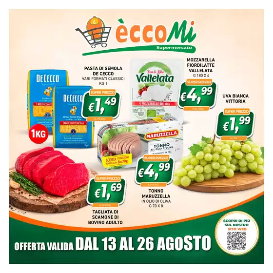 Volantino Eccomi | Eccomi Plus! | 2026-08-13T00:00:00.000Z - 2026-08-26T00:00:00.000Z