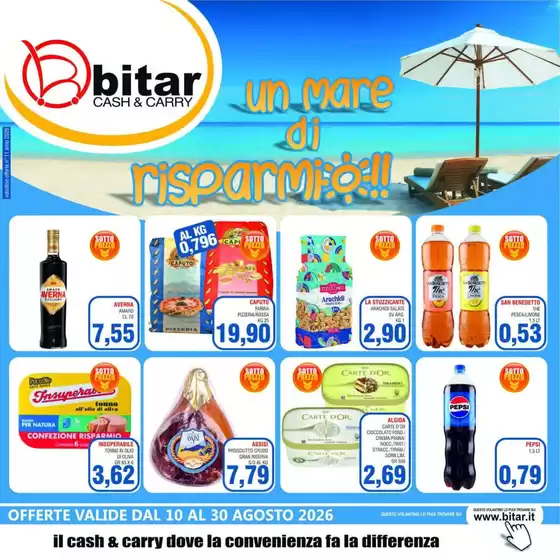 Volantino Bitar | Un mare di risparmio!! | 2026-08-10T00:00:00.000Z - 2026-08-30T00:00:00.000Z