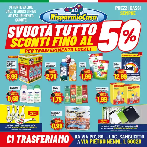 Volantino Risparmio Casa | SVUOTA TUTTO | 2026-08-11T00:00:00.000Z - 2026-08-11T00:00:00.000Z