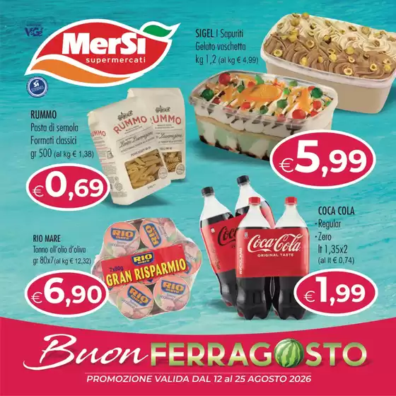 Volantino Mersì | Buon Ferragosto | 2026-08-12T00:00:00.000Z - 2026-08-25T00:00:00.000Z