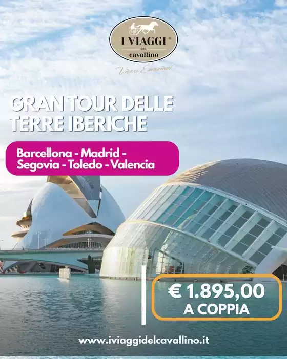 Volantino I viaggi del cavallino a Usmate Velate | Gran tour delle terre iberiche | 2026-08-11T00:00:00.000Z - 2026-08-16T00:00:00.000Z