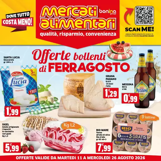 Volantino Mercati Alimentari a Povoletto | Offerte bollenti di Ferragosto | 2026-08-11T00:00:00.000Z - 2026-08-26T00:00:00.000Z