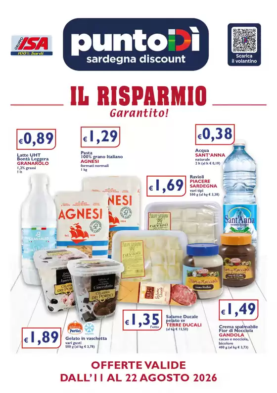 Volantino PuntoDì a Anzio | Il risparmio garantito! | 2026-08-11T00:00:00.000Z - 2026-08-22T00:00:00.000Z