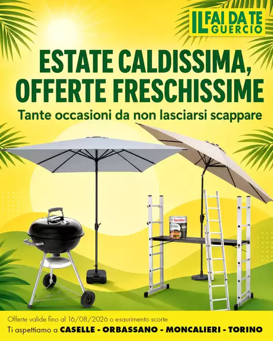 Volantino Faidate Guercio a Cabras | Estate caldissima, offerte freschissime | 2026-08-11T00:00:00.000Z - 2026-08-16T00:00:00.000Z
