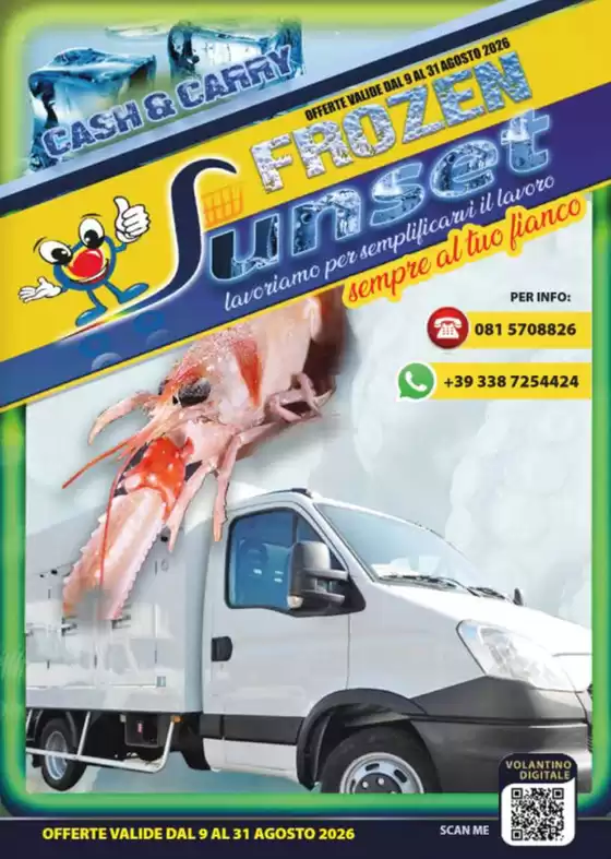 Volantino Sunset Cash&Carry | Offerte valide dal 9 al 31 agosto 2026 | 2026-08-11T00:00:00.000Z - 2026-08-31T00:00:00.000Z
