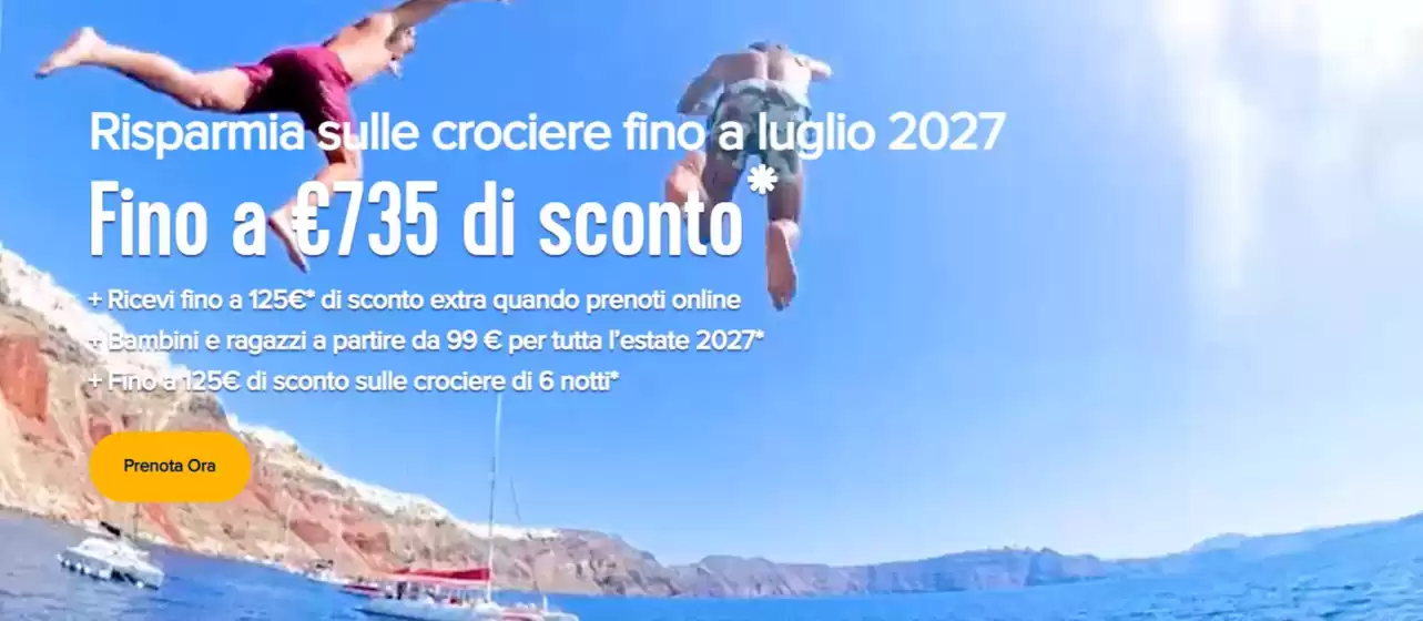 Volantino Royal Caribbean a Chirignago | Fino a €735 di sconto | 2026-08-11T00:00:00.000Z - 2026-08-13T00:00:00.000Z