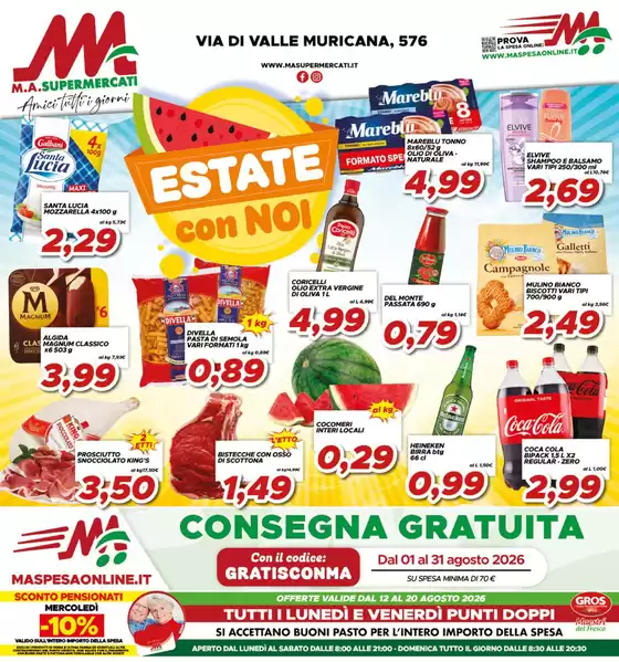 Volantino MA Supermercati a | Estate con noi | 2026-08-12T00:00:00.000Z - 2026-08-20T00:00:00.000Z