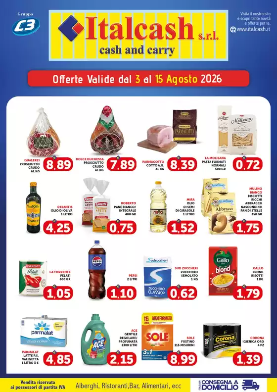 Volantino Italcash | Offerte valide dal 3 al 15 agosto | 2026-08-03T00:00:00.000Z - 2026-08-15T00:00:00.000Z