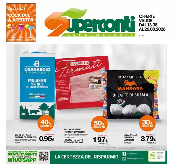 Volantino Superconti a Pavia di Udine | Offerte | 2026-08-13T00:00:00.000Z - 2026-08-26T00:00:00.000Z
