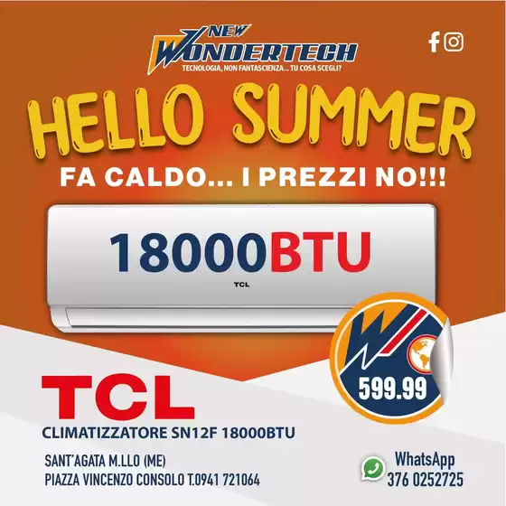 Volantino New Wondertech a Bolzano Vicentino | HELLO SUMMER! hot price! | 2026-08-12T00:00:00.000Z - 2026-08-17T00:00:00.000Z