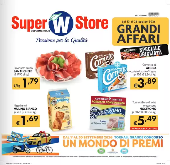 Volantino Super W a La Valle Agordina | Grandi affari | 2026-09-01T00:00:00.000Z - 2026-09-30T00:00:00.000Z