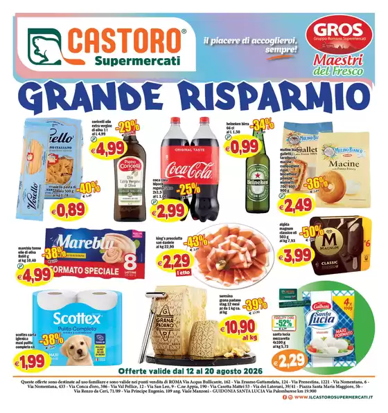 Volantino Il Castoro | Grande risparmio | 2026-08-12T00:00:00.000Z - 2026-08-20T00:00:00.000Z