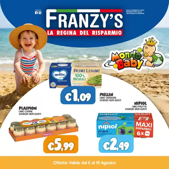 Volantino Franzy's a Viadana | La regina del risparmio | 2026-08-12T00:00:00.000Z - 2026-08-19T00:00:00.000Z