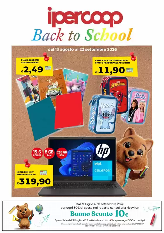 Volantino Ipercoop a Pesco Sannita | Catalogo Scuola | 2026-07-31T00:00:00.000Z - 2026-09-25T00:00:00.000Z