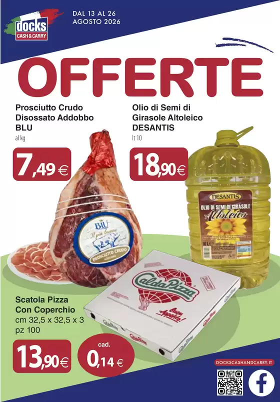 Volantino Docks Cash&Carry a Villa Adriana | Offerte | 2026-08-13T00:00:00.000Z - 2026-08-26T00:00:00.000Z