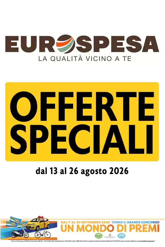 Volantino Eurospesa | Offerte Speciali | 2026-08-13T00:00:00.000Z - 2026-08-26T00:00:00.000Z