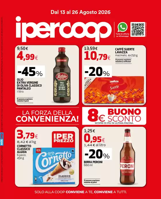 Volantino Ipercoop a Foggia | Convenienza senza fine | 2026-08-13T00:00:00.000Z - 2026-08-26T00:00:00.000Z