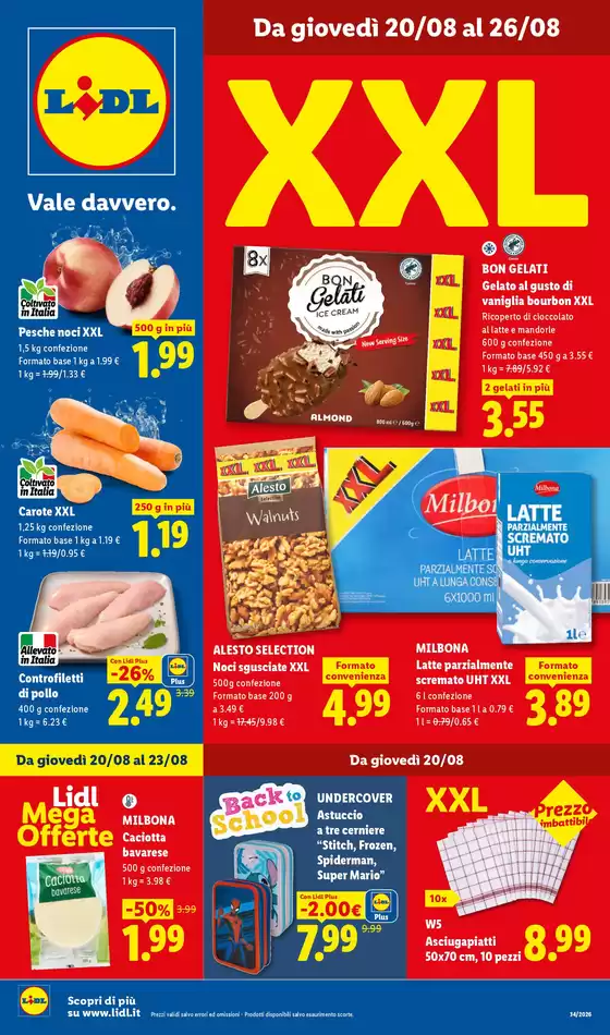 Volantino Lidl a Verano Brianza | XXL | 2026-08-20T00:00:00.000Z - 2026-08-26T00:00:00.000Z