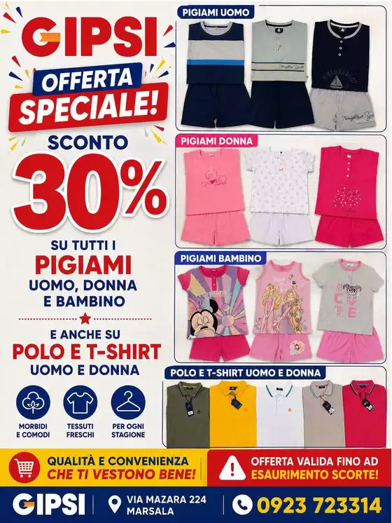 Volantino Gipsi a Civitavecchia | Offerta speciale! Sconto 30% | 2026-08-14T00:00:00.000Z - 2026-08-31T00:00:00.000Z