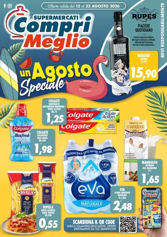 Volantino Compri Meglio | Un agosto speciale | 2026-08-12T00:00:00.000Z - 2026-08-23T00:00:00.000Z