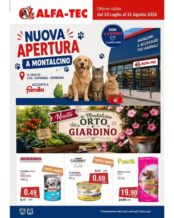 Volantino Alfa Tec | I nostri migliori affari | 2026-07-23T00:00:00.000Z - 2026-08-31T00:00:00.000Z