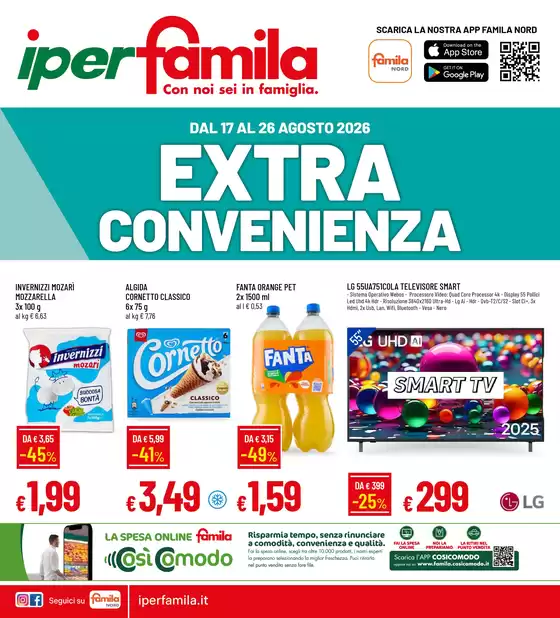 Volantino Iperfamila | EXTRA CONVENIENZA | 2026-08-17T00:00:00.000Z - 2026-08-26T00:00:00.000Z