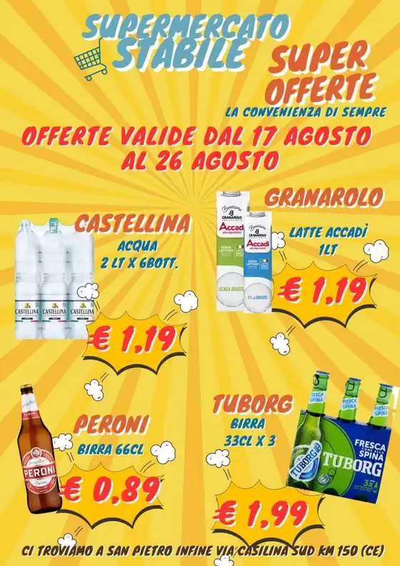 Volantino Supermercati Stabile | Super offerte | 2026-08-17T00:00:00.000Z - 2026-08-26T00:00:00.000Z