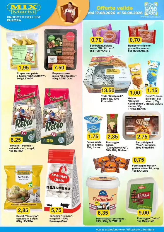 Volantino Mix Markt | Prodotti Dell'Est Europa | 2026-08-17T00:00:00.000Z - 2026-08-30T00:00:00.000Z