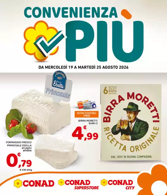 Volantino Conad Superstore | Convenienza Più | 2026-08-19T00:00:00.000Z - 2026-08-25T00:00:00.000Z