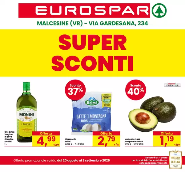 Volantino Eurospar | SUPER SCONTI | 2026-08-20T00:00:00.000Z - 2026-09-02T00:00:00.000Z