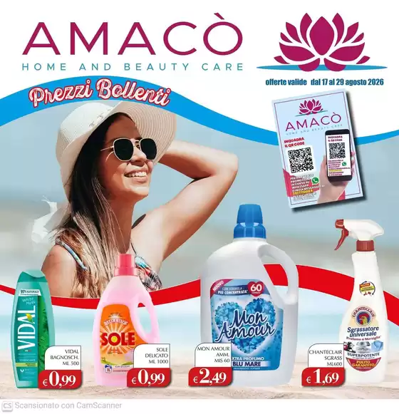 Volantino Amacò | Prezzi bollenti | 2026-08-17T00:00:00.000Z - 2026-08-29T00:00:00.000Z