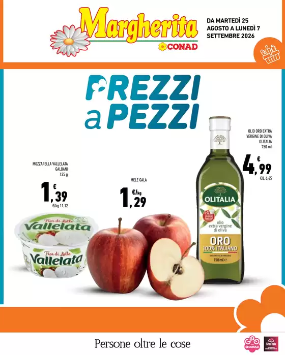 Volantino Margherita Conad | Prezzi a Pezzi | 2026-08-25T00:00:00.000Z - 2026-09-07T00:00:00.000Z