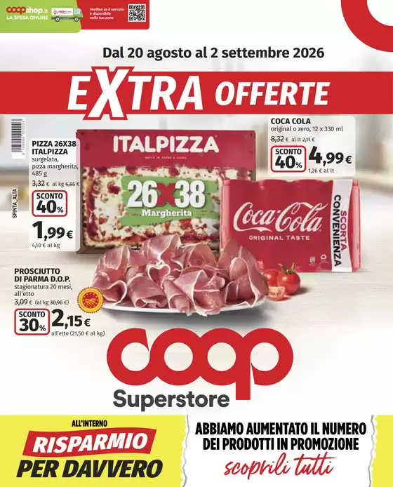 Volantino Coop a Busto Arsizio | Extra offerte | 2026-08-20T00:00:00.000Z - 2026-09-02T00:00:00.000Z