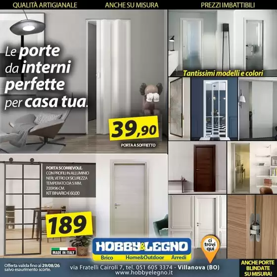 Volantino Hobby & Legno | Offerta valida fino al 29/08/26 | 2026-08-17T00:00:00.000Z - 2026-08-29T00:00:00.000Z