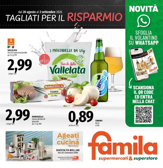 Volantino Famila Superstore a Corleone | Tagliati per il risparmio | 2026-08-20T00:00:00.000Z - 2026-09-02T00:00:00.000Z