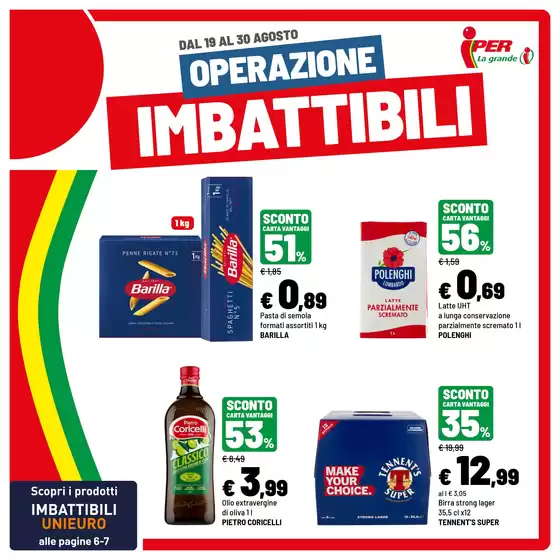 Volantino Iper La grande i a Borgo Velino | Operazione imbattibili | 2026-08-19T00:00:00.000Z - 2026-08-30T00:00:00.000Z
