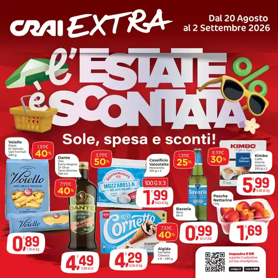 Volantino Crai a Garlate | L'estate e scontata | 2026-08-20T00:00:00.000Z - 2026-09-02T00:00:00.000Z