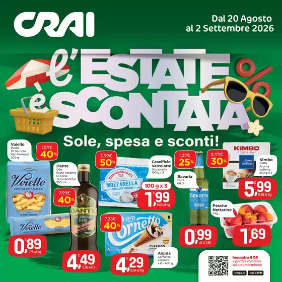 Volantino Crai a Zeri | L'estate e scontata | 2026-08-20T00:00:00.000Z - 2026-09-02T00:00:00.000Z