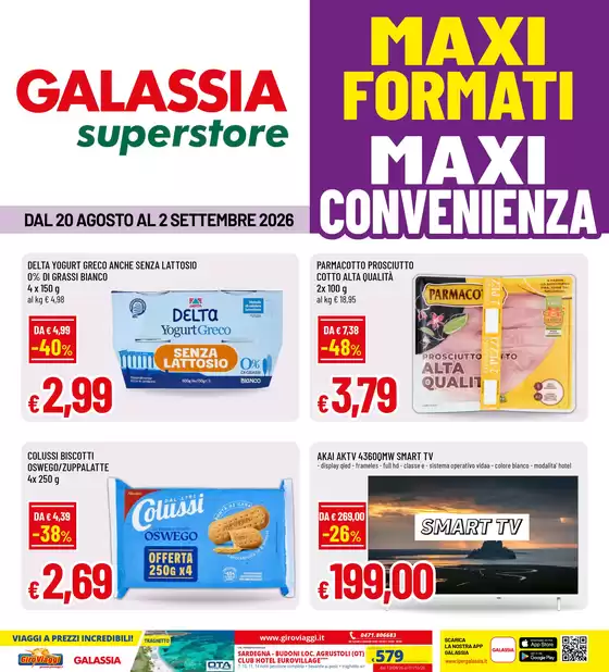 Volantino Galassia | Maxi formati maxi convenienza | 2026-08-20T00:00:00.000Z - 2026-09-02T00:00:00.000Z