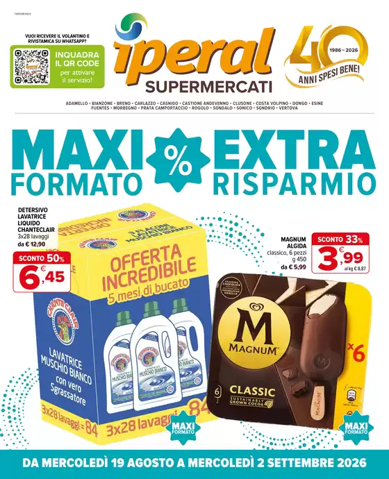 Volantino Iperal | Maxi formato extra risparmio | 2026-08-19T00:00:00.000Z - 2026-09-02T00:00:00.000Z